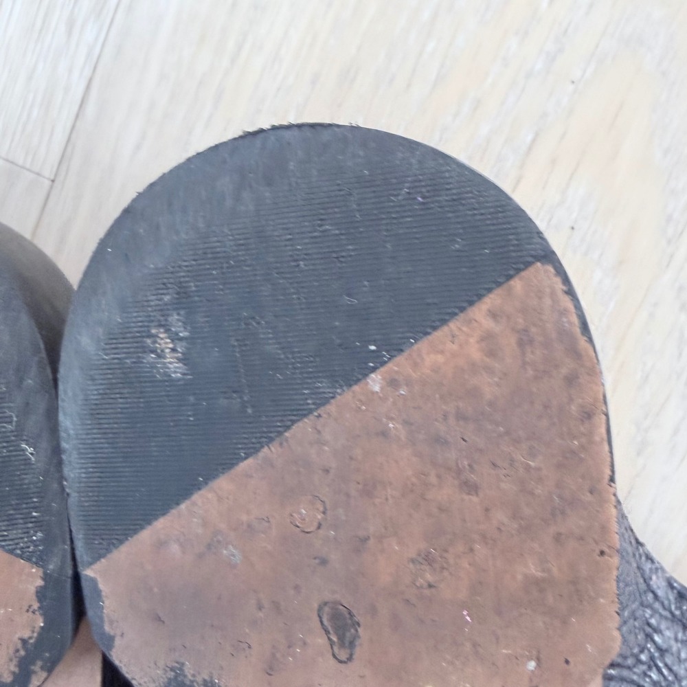 Louise et Cie Freyda Black Pebbled Leather Pointed Toe Mules Slides 9.5M 39.5 - Picture 13 of 16